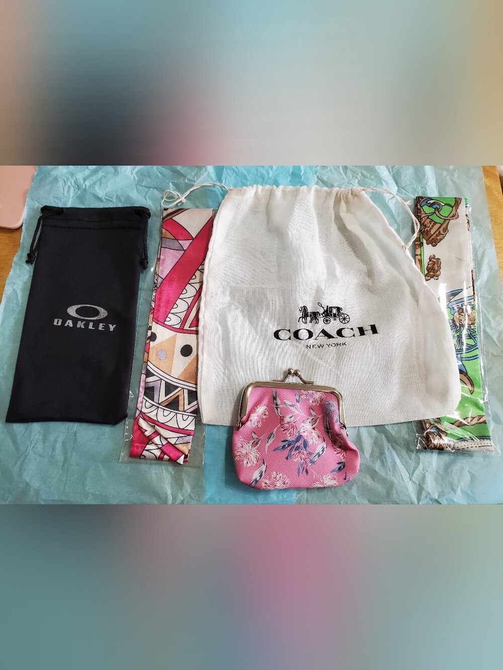 Coach Dust Bag & Oakley Sunglass Dust Bag